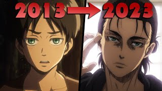 Eren Jaeger Chronological Timelapse [upl. by Mairhpe128]