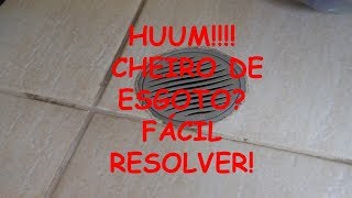 CHEIRO DE ESGOTO NO RALO FÁCIL RESOLVER [upl. by Teemus]