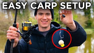 Starting Carp Fishing  How To Set Up A Carp Rod [upl. by Normy]