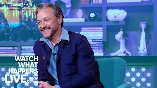 James McAvoy’s First Celebrity Crush Was Jennifer Aniston  WWHL [upl. by Salguod]