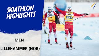 Amundsen leads Norwegian festival in Lillehammer skiathlon  FIS Cross Country World Cup 2425 [upl. by Nahtanhoj]