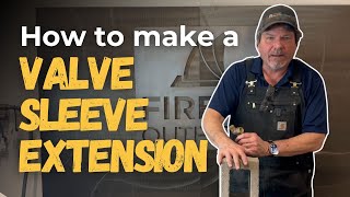 How To Make a Valve Sleeve Extension for Gas Fire Pits A DIY Tutorial [upl. by Afra]