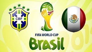 Brasil vs Mexico Copa Do Mundo  PES 2014 FASE DE GRUPOS [upl. by Yenot25]