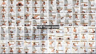 109 yoga asana in 20 languages  chakra yoga vimal [upl. by Chipman]