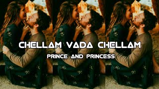 Chellam Vada Chellam💞Whatsapp Status💞Romantic Song💞Prince and Princess💞 [upl. by Atteval]