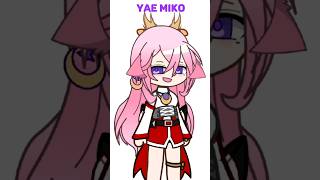 💞Yae MikoGenshin Impact in Gacha Club💞 [upl. by Oizirbaf]