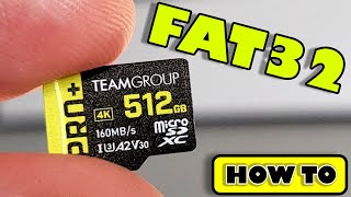 Format your micro sd card to fat32 any size cards with this awesome tool [upl. by Wootan]