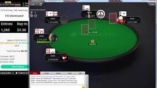 Replay quotStayathome23quot Final table PokerStars MicroMillions 20 330 Stud 25K Gtd Apr 20 2020 [upl. by Laniger]