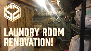 Laundry Room Renovation Part 1 [upl. by Diley32]