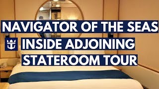 NEW Remodeled NAVIGATOR of the Seas INSIDE Stateroom with Adjoining Door Royal Caribbean [upl. by Enelear662]