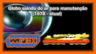 Globo SPRJBrasilia saindo do ar para manutenção 1978Atual [upl. by Namurt]