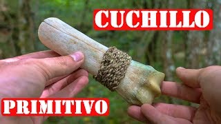 Como Hacer Un Cuchillo O Formón Primitivo De Hueso [upl. by Nnil272]