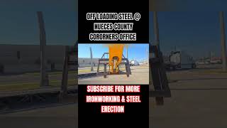 IRONWORKERS OFF LOAD STEELFOR NEW PROJECT  SUBSCRIBE FOR IRONWORKING CONTENT 🌋 🚀 [upl. by Dronel]