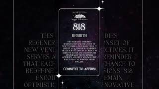 What is the meaning of 818 ⭐️ Manifesting Angel Numbers Meanings Numerology [upl. by Merrel]