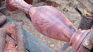 Wonderful Woodturning of Art  Hand Making with Oldest Tools [upl. by Codd176]