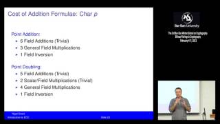 3rd BIU Winter School on Cryptography The basics of elliptic curves  Nigel Smart [upl. by Blau]