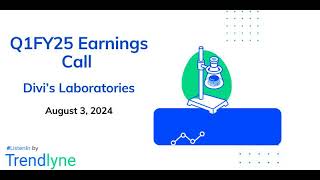 Divis Laboratories Earnings Call for Q1FY25 [upl. by Narut]