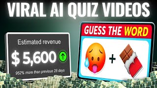 How to Make VIRAL Faceless Quiz Videos for MILLIONS of Views With AI [upl. by Keare]