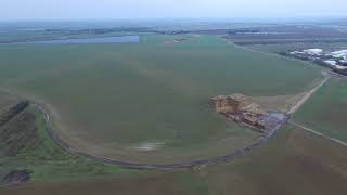 Kimbolton airfield 379th bomb group Englandflight down main runway [upl. by Anailli367]