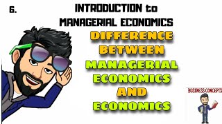 DIFFERENCE BETWEEN MANAGERIAL ECONOMICS and ECONOMICS [upl. by Cand]