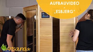 Infrarotkabine Esbjerg Aufbauvideo  Artsauna☀ [upl. by Barbey]