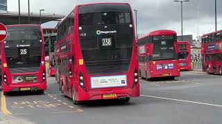 Londons Buses in action at Stratford Bus Station on 25th February 2023 [upl. by Nievelt743]