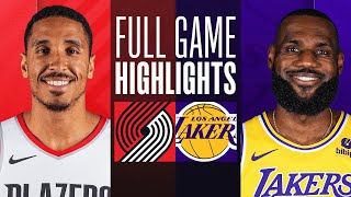 TRAIL BLAZERS at LAKERS  FULL GAME HIGHLIGHTS  January 21 2024 [upl. by Dnomyaw]