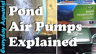 Pond Air Pump Oxygenators  Aerators Do you need them and How do they work [upl. by Llemmart577]