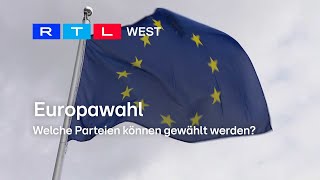 Europawahl Welche Parteien können gewählt werden  RTL WEST 24052024 [upl. by Ymrots]