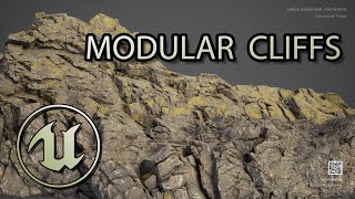 Modular Cliffs 3D model Unreal Engine gameready asset Environment Art [upl. by Ramedlab]