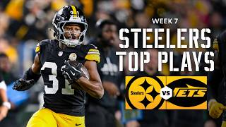 Top Plays from Steelers 3715 Win vs Jets  Pittsburgh Steelers [upl. by Aileda]