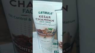 LATIBULE KESAR CHANDAN FACE WASH Oil Control amp Remove pigmentation BRIGHTENING FACEWASH review [upl. by Neelra]