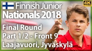 Finnish Junior Nationals 2018 Part 12  Front 9 Final Round  Laajavuori Finnish commentary 4K [upl. by Leonelle359]