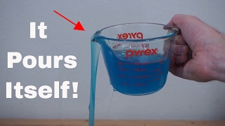 A Liquid That Pours Itself The SelfSiphoning Fluid Polyethylene Glycol [upl. by Omrelliug]