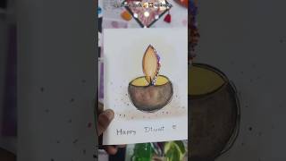 super cute diwali 🎇🪔 card w meshortsfeed shorts short diwali cards [upl. by Mehs]