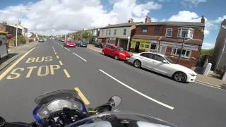 Riding down Upper Aughton and Aughton Rd Birkdale Southport [upl. by Edlin955]