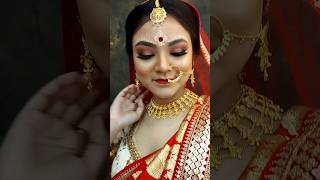 Bridal makeup by me 😇❤️ makeupartist makeup makeuptransformation new viralvideo bridalmakeup [upl. by Baun196]