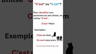 Cest vs Il est  frenchforbeginners apprendrelefrancais languefrancaise frenchlesson [upl. by Valdes]