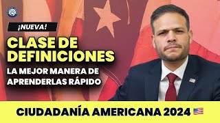 Clase de definiciones  Ciudadanía americana [upl. by Sapers]