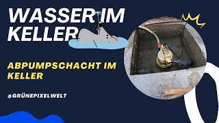 Wasser im Keller Abpumpschacht gegen aufsteigendes Wasser [upl. by Seabrook]