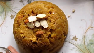 HOW TO MAKE MAKKE KA HALVAMAIZE FLOUR HALVAwith English subtitles  NirmalBhoj [upl. by Carree532]