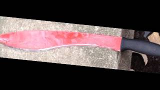 COLD STEEL Cut Test Magnum kukuri Macheteï¼†Bolo Machete [upl. by Johanna116]