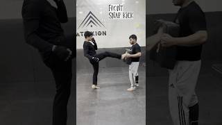 Front Snap Kick Tutorial  kickboxing [upl. by Nospmoht]