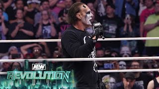 EXCLUSIVE After AEW Revolution went off the air Sting shared some final words [upl. by Earehc]