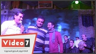 أبو صدام » يفاجئ « أحمد شيبه » فى فرح شعبى للمرة الثانية [upl. by Ajram]