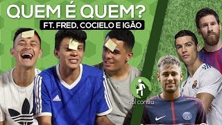 DESAFIO QUEM SOU EU DO FUTEBOL ft JULIO COCIELO FRED DESIMPEDIDOS E IGÃO [upl. by Ilaire]