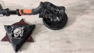 How to change the WEN DW5084 2in1 DualHead Drywall Sander [upl. by Anilasor]