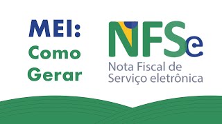 Como emitir a nova nota NFSe de Serviços da MEI Passo a Passo [upl. by Kliment]