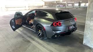 Ferrari GTC4 Lusso Capristo XPipe Parking Garage Startup  Revving [upl. by Elleneg]