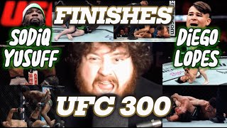 MMA GURU Reacts To EVERY UFC FINISH From Diego Lopes And Sodiq Yusuff [upl. by Ahseikan]